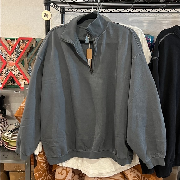 Skims Slouchy Half Zip Pullover, XS NWT - Picture 5 of 6